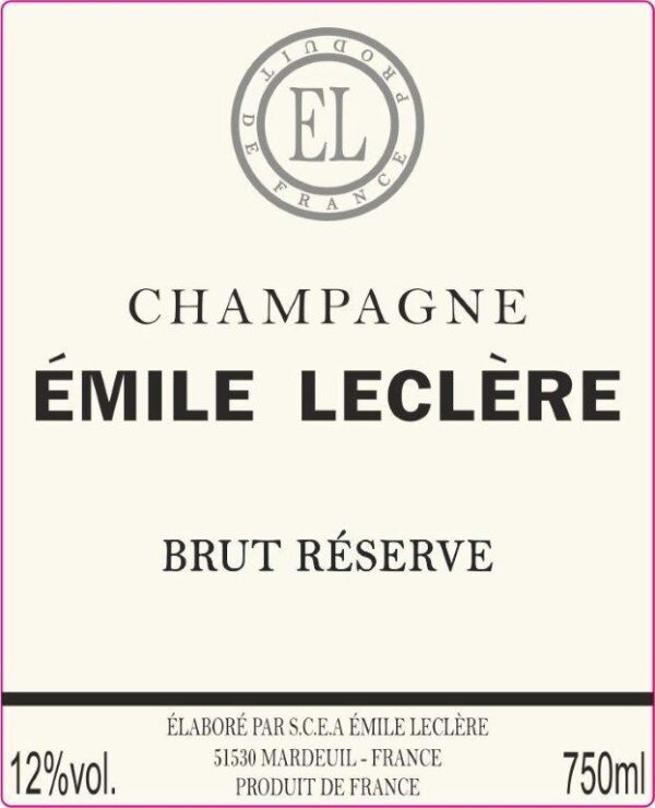 Champagne Leclere Brut - réserve